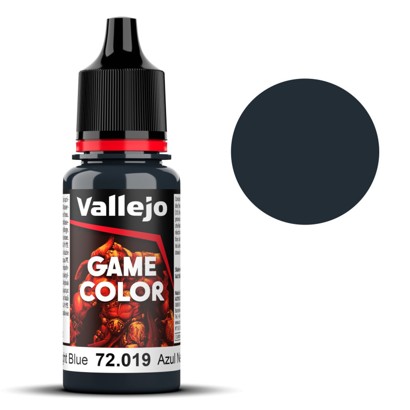 PINTURA ACRILICA AZUL NEGRO (18 ml)  - Acrilicos Vallejo 72019