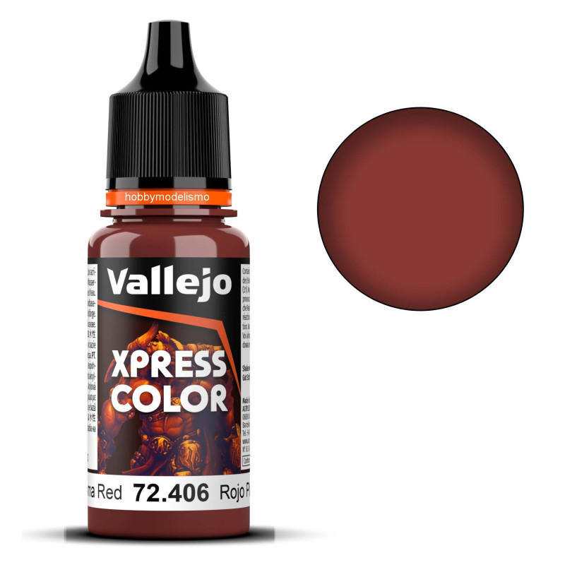 PINTURA Xpress Color ROJO PLASMA (17 ml) - Acrylicos Vallejo 72406