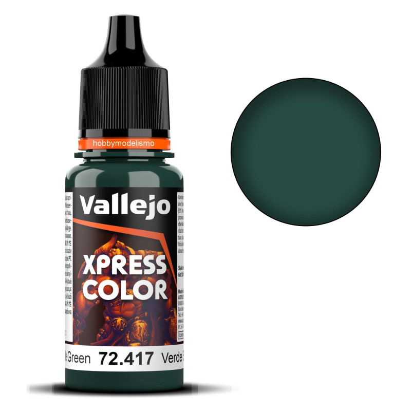 PINTURA Xpress Color VERDE SERPIENTE (17 ml) - Acrylicos Vallejo 72417