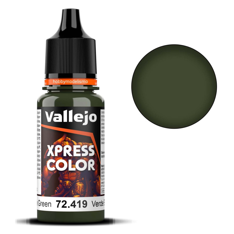 PINTURA Xpress Color VERDE LAGARTO (17 ml) - Acrylicos Vallejo 72419