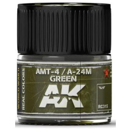 PINTURA REAL COLORS AMT-4 / A-24M GREEN (10 ml) - AK Interactive RC315