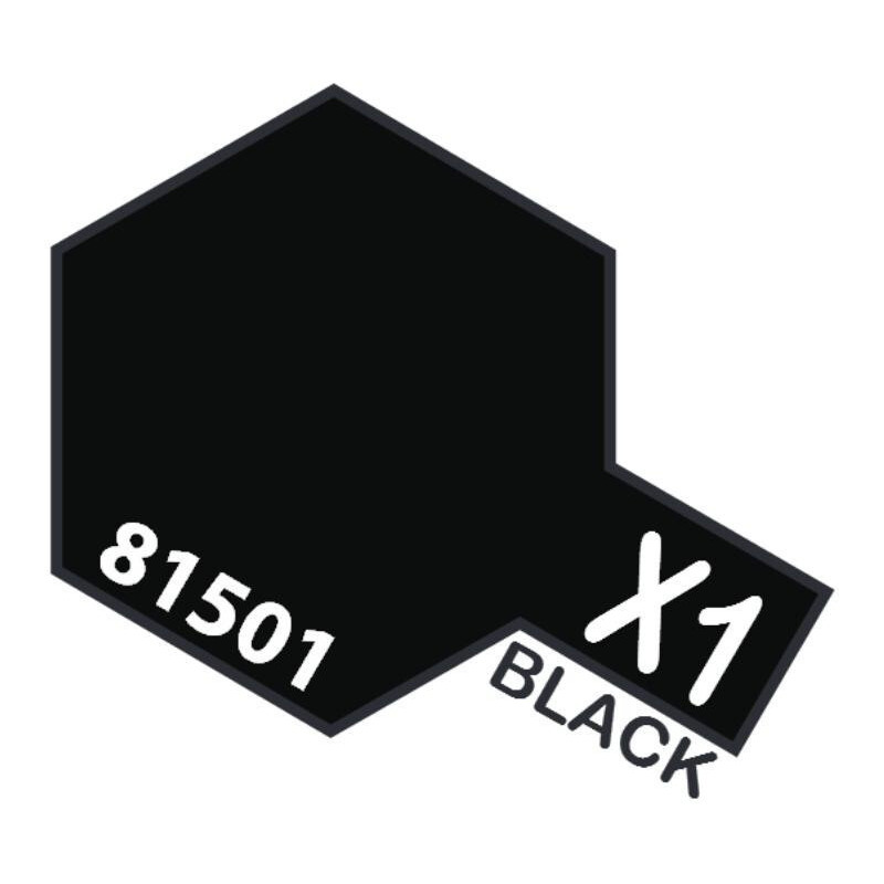 PINTURA ACRILICA NEGRO BRILLANTE X-1 (10 ml)