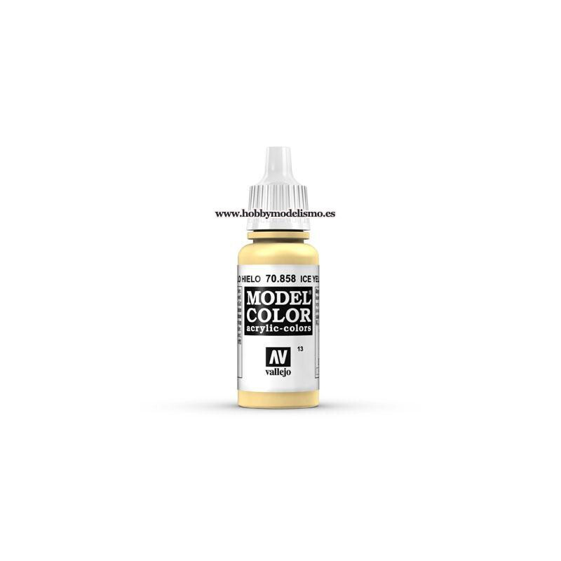 PINTURA ACRILICA AMARILLO HIELO (17 ml) Nº13 - VALLEJO MODEL COLOR