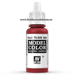 PINTURA ACRILICA ROJO (17 ml) Nº33