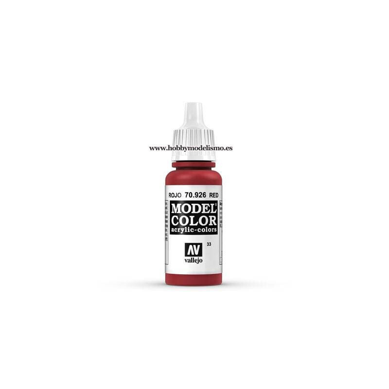 PINTURA ACRILICA ROJO (17 ml) Nº33