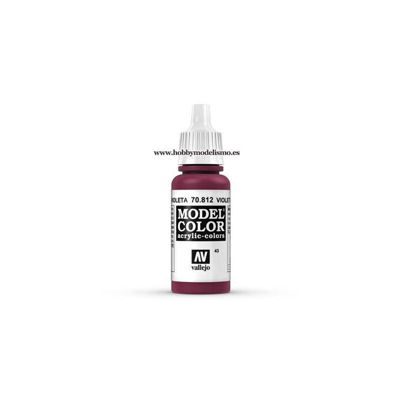 PINTURA ACRILICA ROJO VIOLETA (17 ml) Nº43 Vallejo Model Color