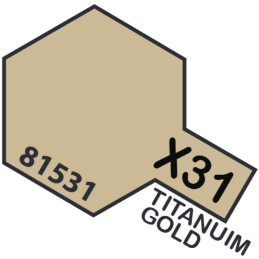 PINTURA ACRILICA ORO-TITANIO METALIZADO X-31 (10 ml)