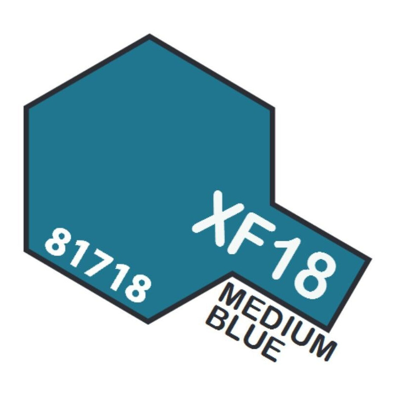 PINTURA ACRILICA AZUL MEDIO XF-18 (10 ml)