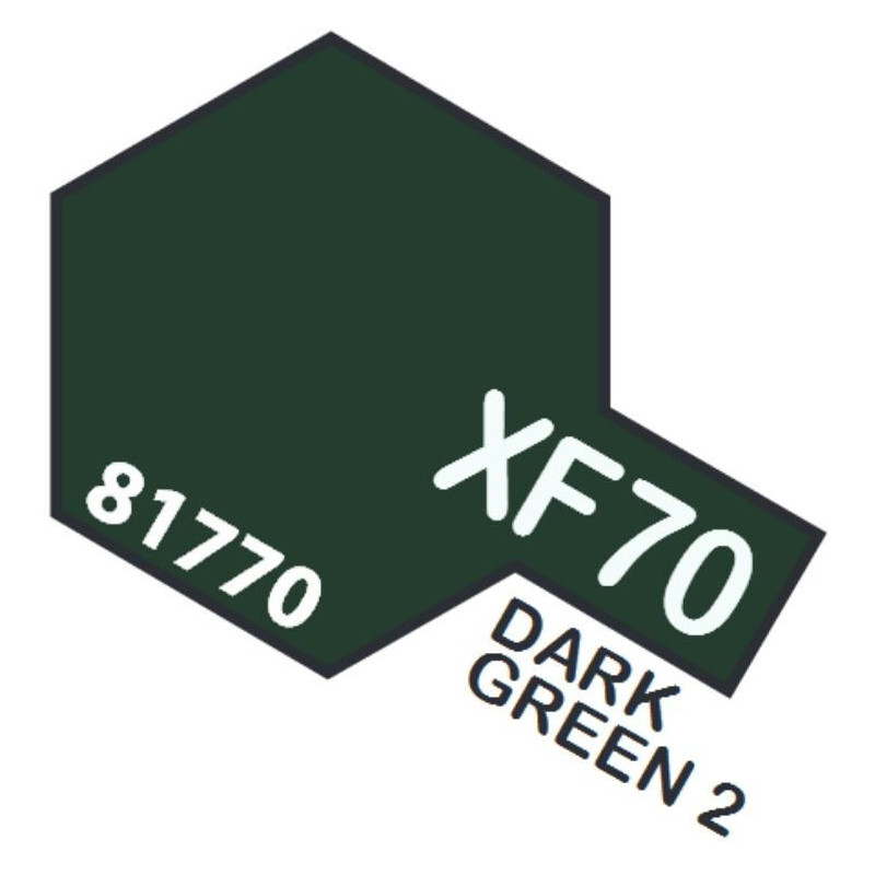 PINTURA ACRILICA VERDE OSCURO XF-70 (10 ml)