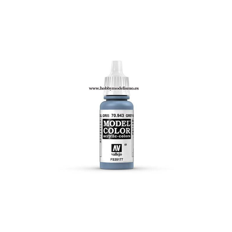 PINTURA ACRILICA AZUL GRIS (17 ml) Nº61 VALLEJO MODEL COLOR