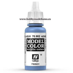 PINTURA ACRILICA AZUL AZUR (17 ml) Nº62 FS35231 VALLEJO MODEL COLOR