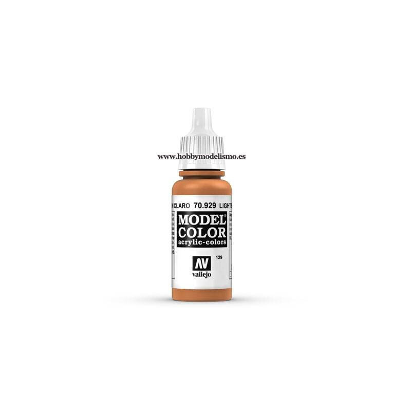 PINTURA ACRILICA MARRON CLARO (17 ml) Nº129 VALLEJO MODEL COLOR