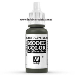 PINTURA ACRILICA VERDE MILITAR (17 ml) N89 FS34094 VALLEJO MODEL COLOR