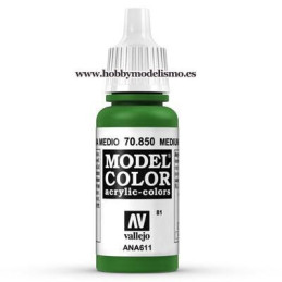 PINTURA ACRILICA OLIVA MEDIO (17 ml) Nº81 ANA611 VALLEJO MODEL COLOR