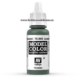 PINTURA ACRILICA VERDE ACORAZADO (17 ml)  FS34092 VALLEJO MODEL COLOR