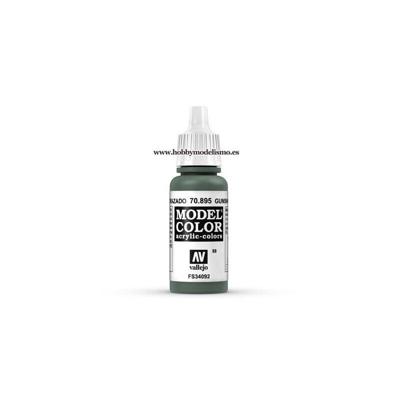 PINTURA ACRILICA VERDE ACORAZADO (17 ml)  FS34092 VALLEJO MODEL COLOR