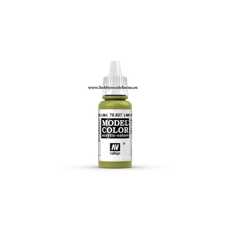 PINTURA ACRILICA VERDE LIMA (17 ml) Nº77 Acrilicos Vallejo Model Color