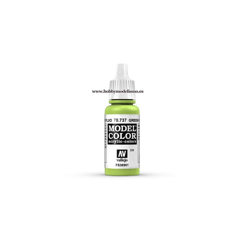 PINTURA ACRILICA VERDE FLUORESCENTE (17 ml) Nº210