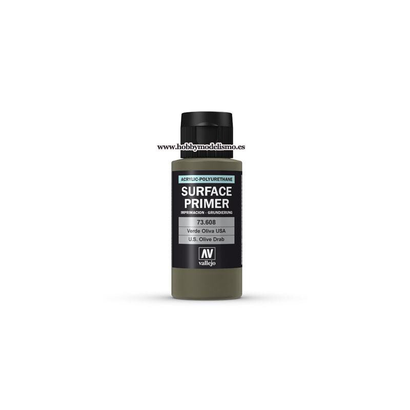 SURFACE PRIMER: VERDE OLIVA U.S. (60 ml) vallejo imprimacion acrilica