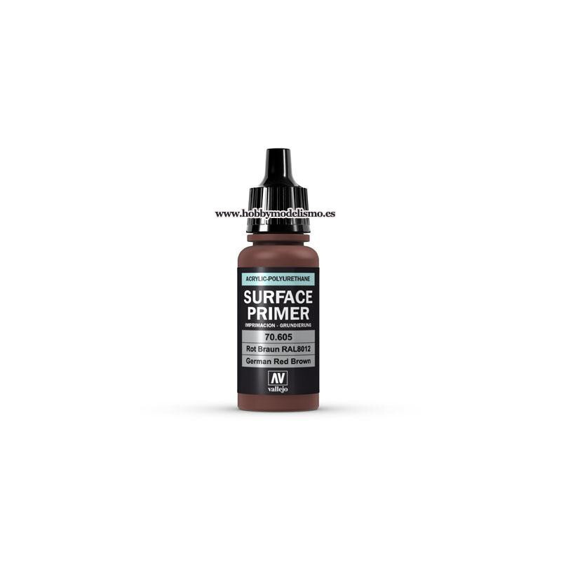 SURFACE PRIMER: ROT BRAUN RAL 8012 (17 ml) IMPRIMACION ACRILICA VALLEJO