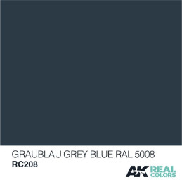 PINTURA REAL COLORS GREY BLUE RAL5008 (10 ml) - AK RC208