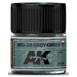 PINTURA REAL COLORS MIG-29 GREY GREEN (10 ml) - AK RC338