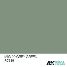 PINTURA REAL COLORS MIG-29 GREY GREEN (10 ml) - AK RC338