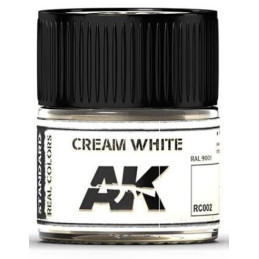 PINTURA REAL COLORS CREAM WHITE (10 ml) - AK RC002
