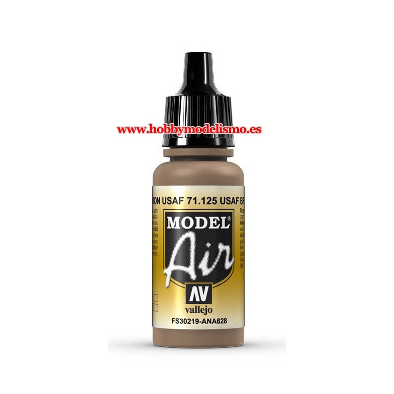 PINTURA ACRILICA MARRON U.S.A.F. (17 ml) acrilicos vallejo modelair