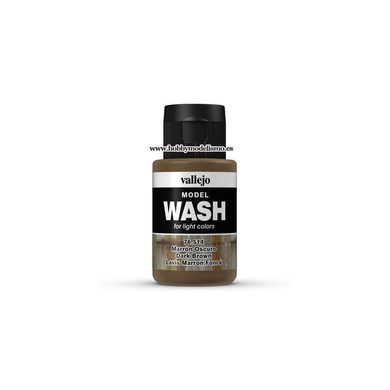 MODEL WASH (35 ml) MARRON OSCURO vallejo 76514