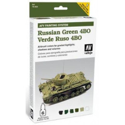 AFV PAINTING SYSTEM: VEHICULOS VERDE RUSO 4BO (6 botes - 8 ml)
