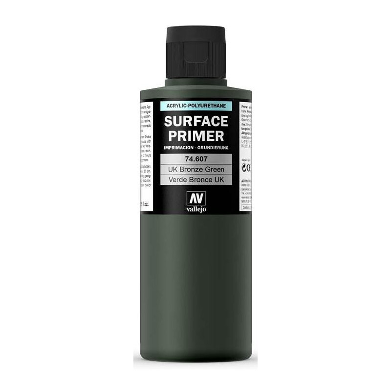SURFACE PRIMER: VERDE BRONZE UK (200 ml) - Acrylicos Vallejo 74607
