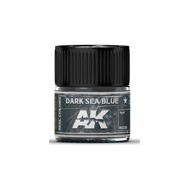 PINTURA REAL COLORS AZUL MAR OSCURO (10 ml) - AK REAL COLOR RC258