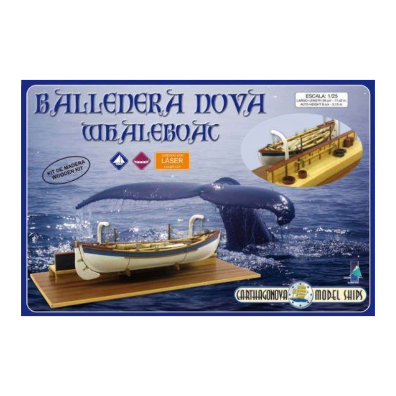 BALLENERA NOVA - WHALEBOAT ESCALA 1/25 CARTHAGONOVA MODELSHIP 51102