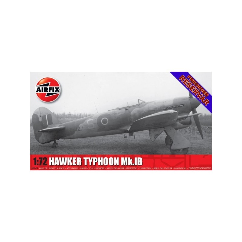 HAWKER TYPHOON MK-I B -Escala 1/72- Airfix A02041B