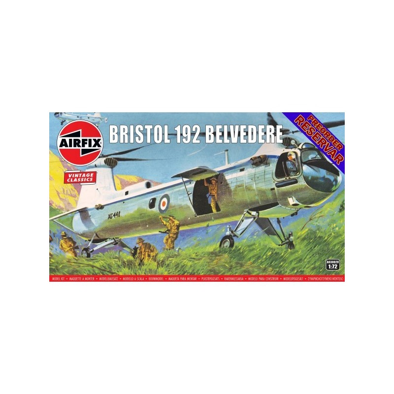 BRISTOL 192 BELVEDERE Vintage Classics -Escala 1/72- Airfix A03002V