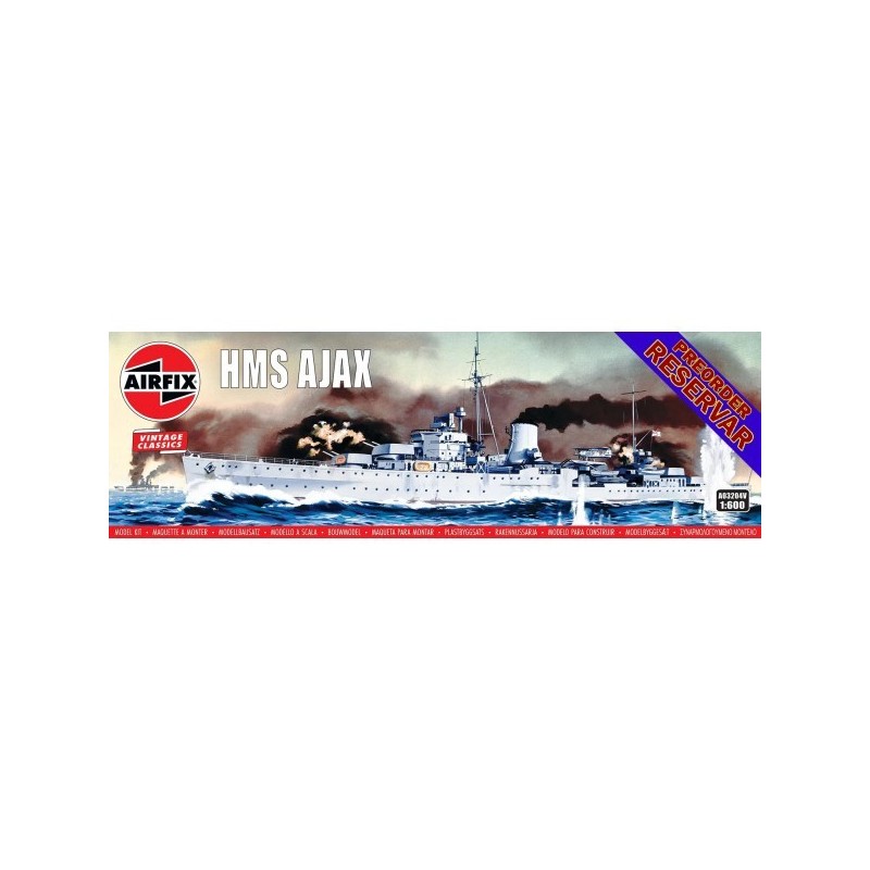 CRUCERO H.M.S. AJAX Vintage Classics -Escala 1/600- Airfix A03204V