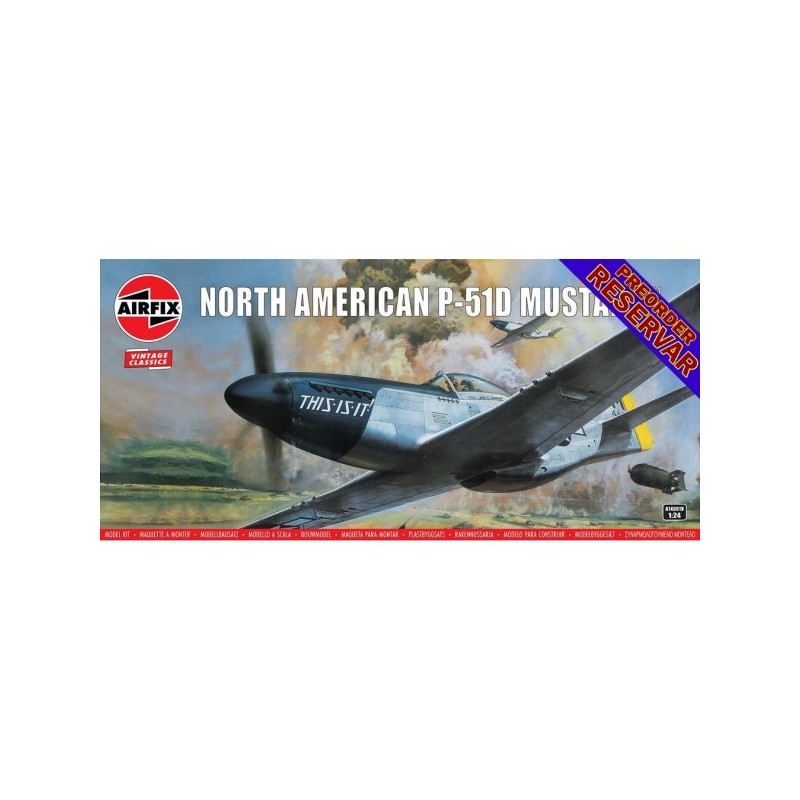 NORTH AMERICAN P-51 D MUSTANG -Escala 1/24- Airfix A14001V