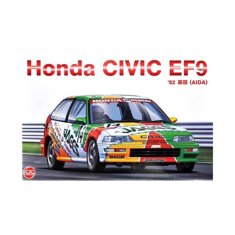 HONDA CIVIC EF9 1992 (AIDA) -Escala 1/24- NUNU HOBBY MODEL KIT PN24021