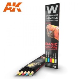 Watercolor pencil: BASIC COLORS - AK Interactive 10045