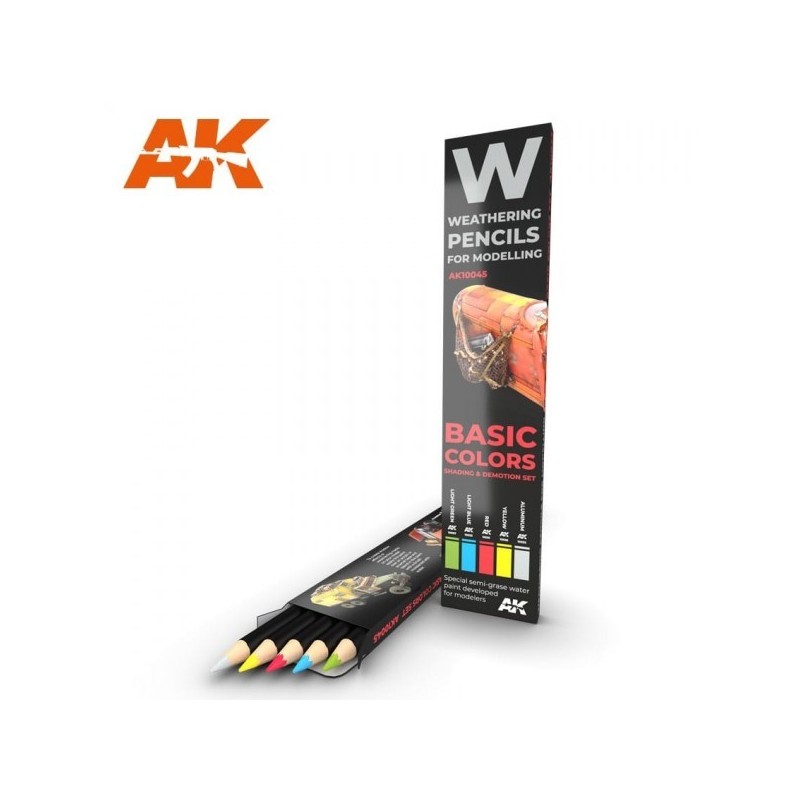 Watercolor pencil: BASIC COLORS - AK Interactive 10045