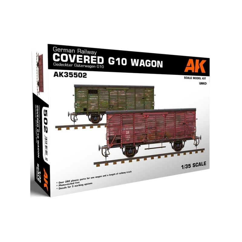 VAGON CERRADO Type G10 -Escala 1/35- AK Interactive AK35502