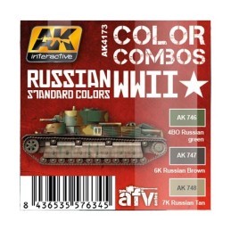 AFV series: RUSSIAN 2 G.M. STANDARD COLORS - AK Interactive AK 4173
