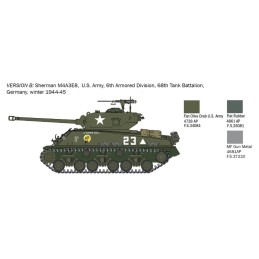 CARRO DE COMBATE M-4 A3E8 SHERMAN "Fury" -Escala 1/56- Italeri 25772