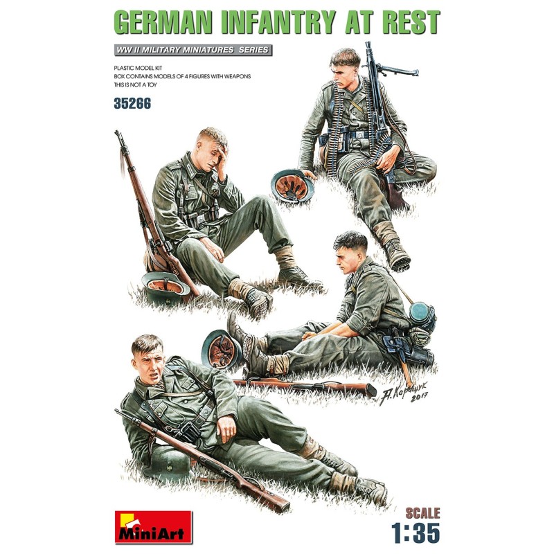 INFANTERIA ALEMANA DESCANSANDO 1943 -Escala 1/35- MiniArt 35266