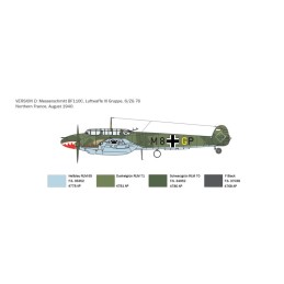 MESSERCHMITT BF-110 C-3/4 ZERSTORER -Escala 1/72- Italeri 049