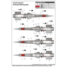 LANZADOR 5P71 y MISILES 5V27 Pechora SA-3 B Goa -Escala 1/35- Trumpeter 02353