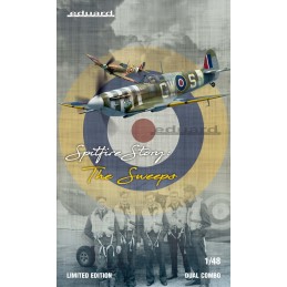 SUPERMARINE SPITFIRE MK-V "SPITFIRE STORY: The Sweeps" DUAL COMBO -Escala 1/48- Eduard 11153