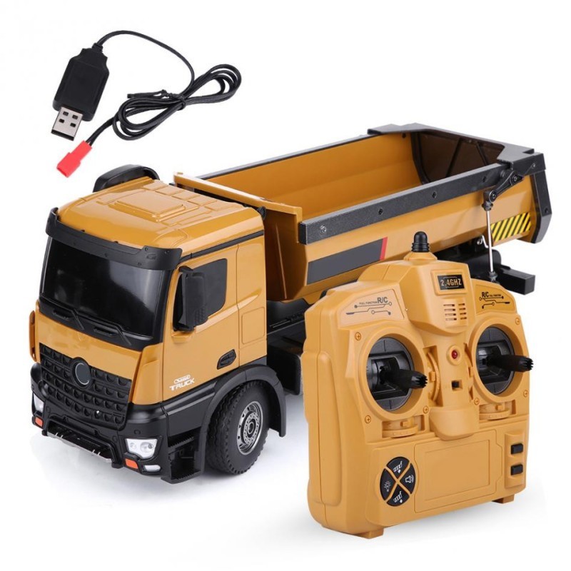 CAMION DUMPER RADIO CONTROL - ESCALA 1/14 - 16 CANALES -- HUINA 1573