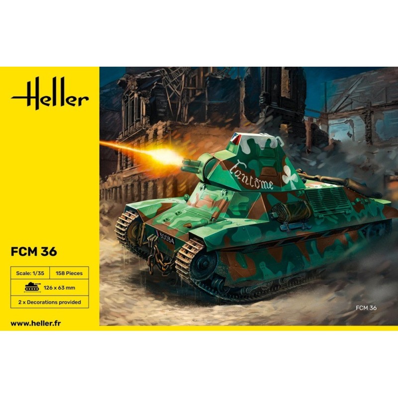 CARRO DE COMBATE FCM-36 -Escala 1/35- Heller 30322